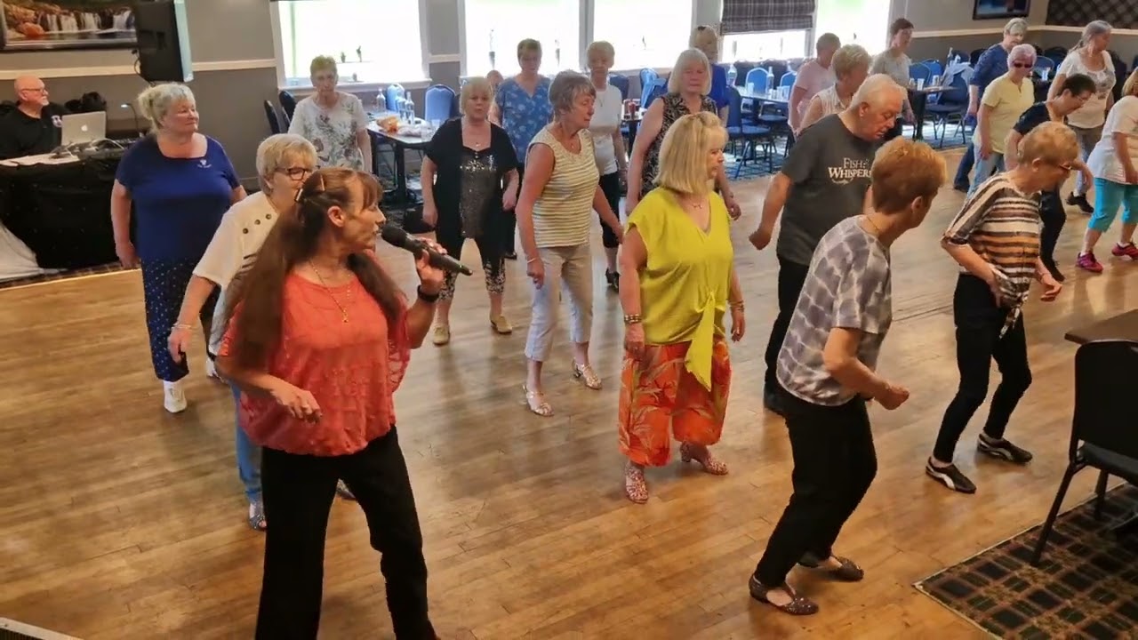 Pour a little whiskey line dance