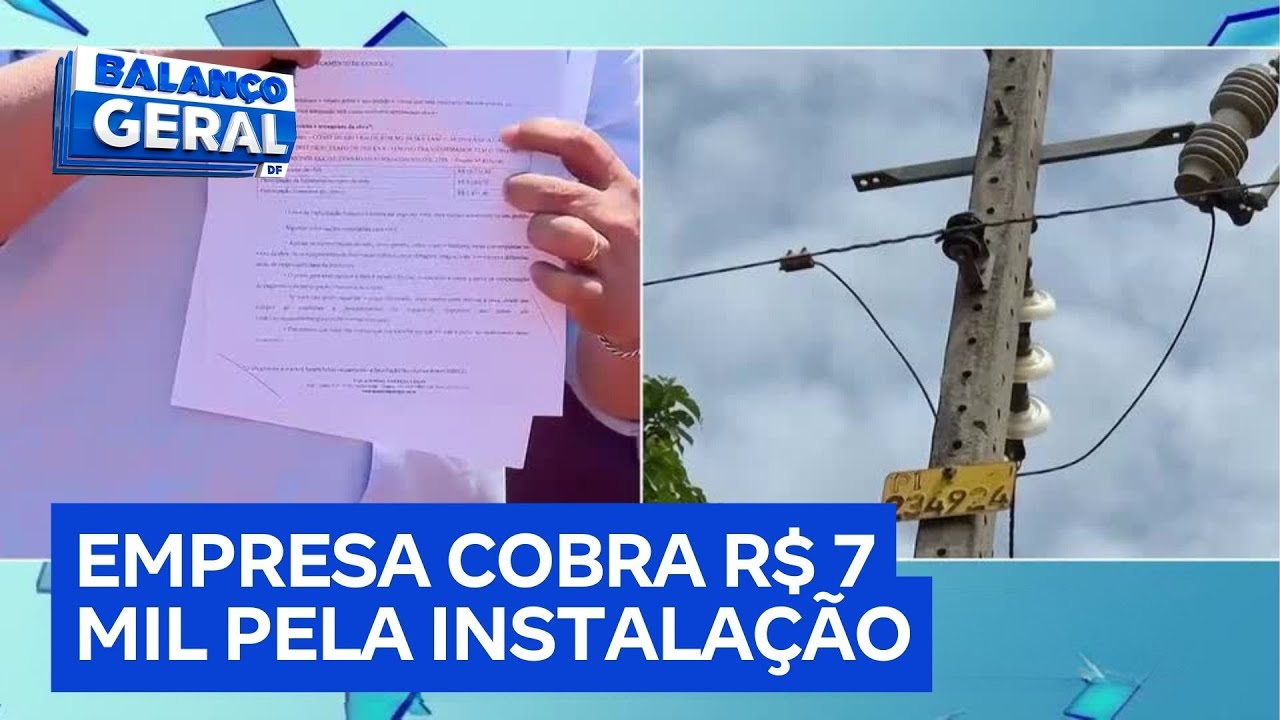Fam&iacute;lias do Entorno do DF acusam empresa de negar instala&ccedil;&atilde;o de postes de energia | Balan&ccedil;o Geral DF