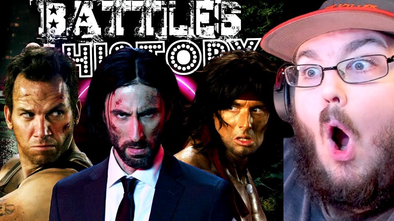 John Wick vs John Rambo vs John McClane. Epic Rap Battles Of History REACTION!!!