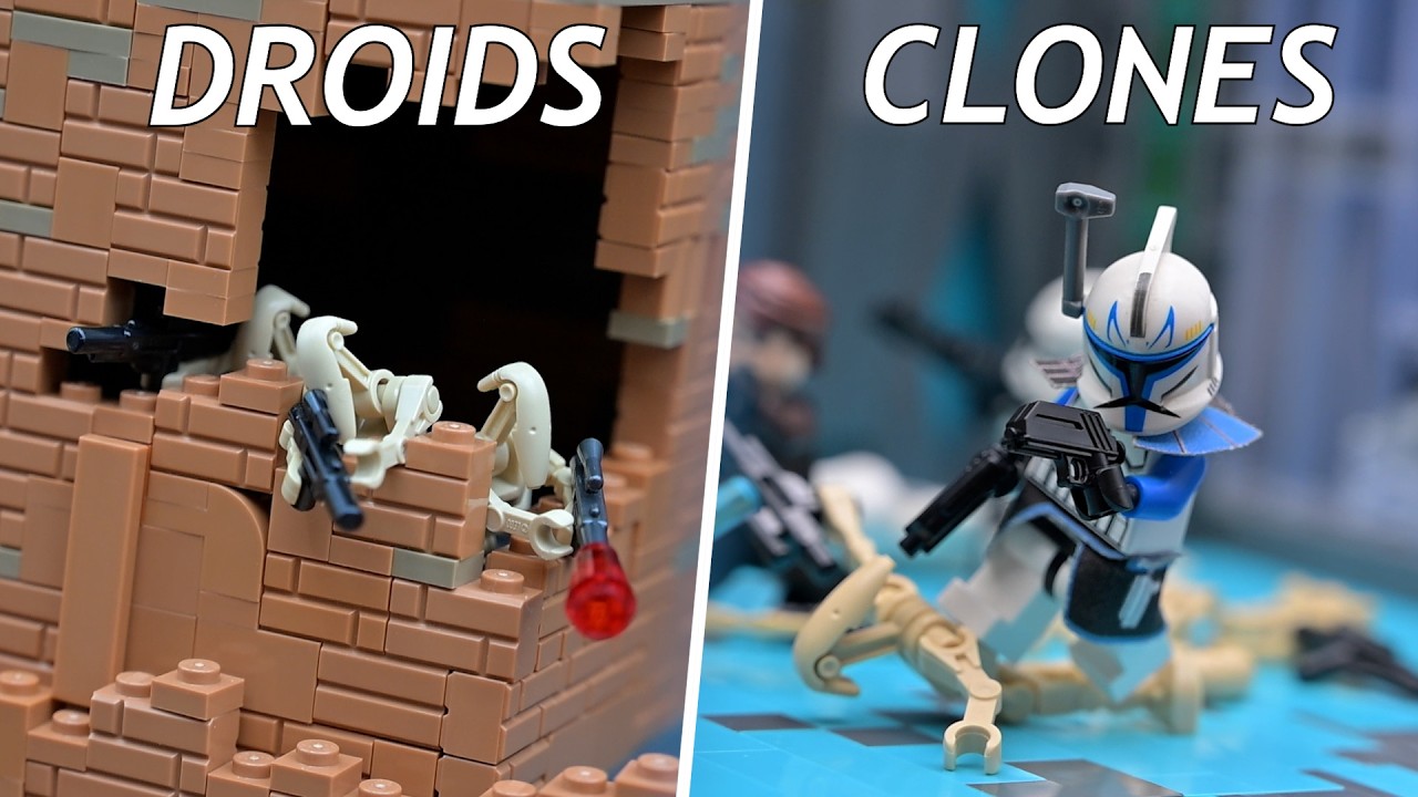Я построил из LEGO сражения из «Войн клонов».