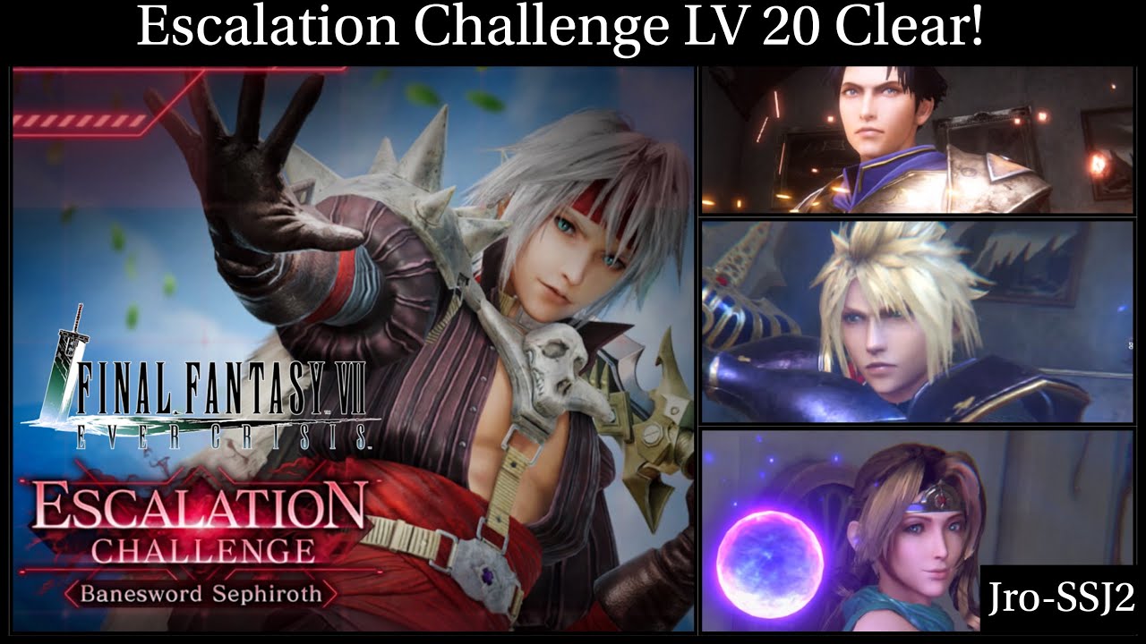 [FF7: Ever Crisis] Banesword Sephiroth Escalation Challenge LV20!  