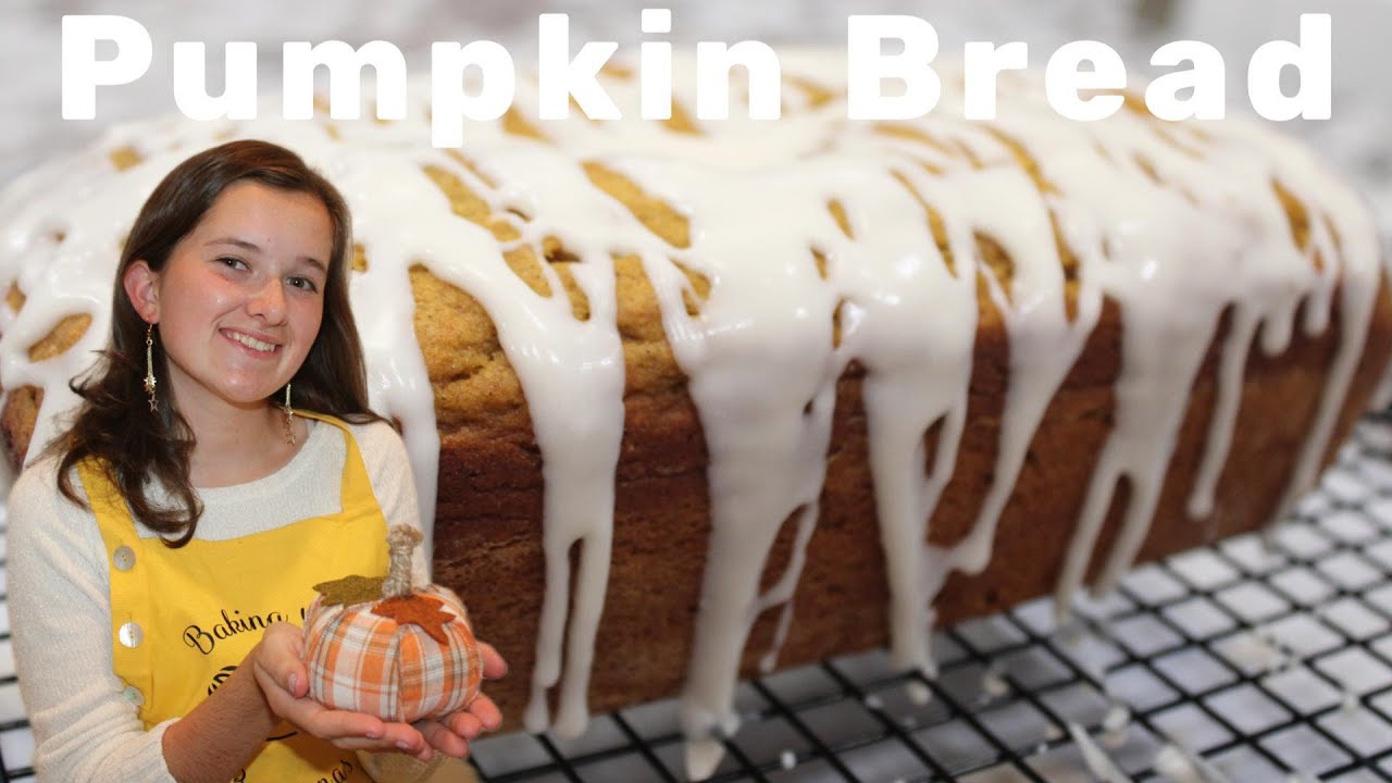 Pumpkin Bread Drizzled with an amazing Vanilla Glaze