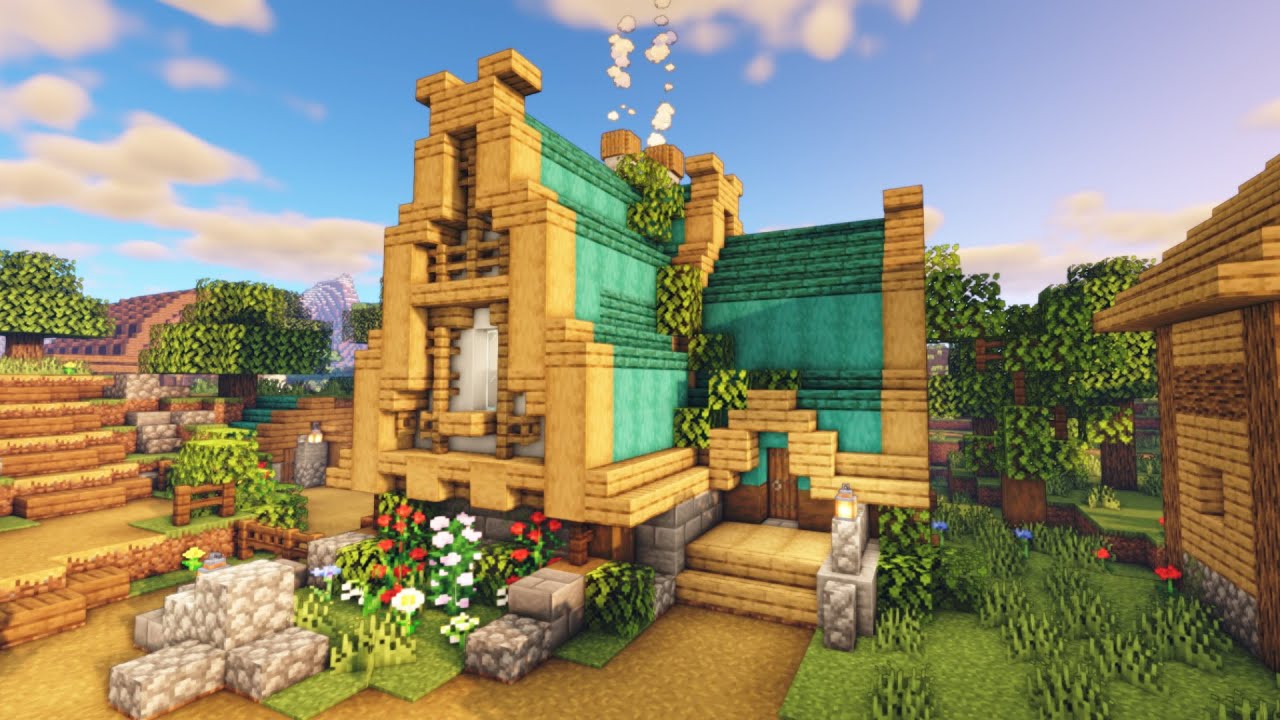Minecraft Aesthetic Fantasy House Tutorial