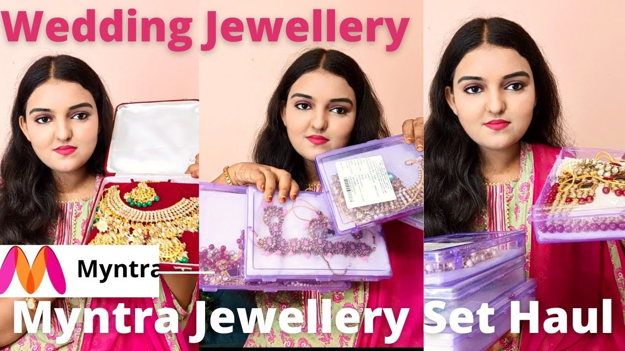 Myntra Jewelery Set Haul,Try On Haul | Wedding Jewellery Ideas|Perfect For Wedding Functions| part 1