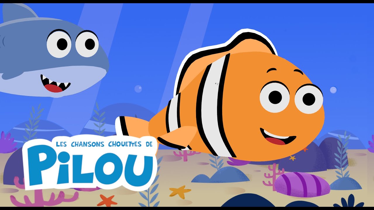 Les petits poissons dans l'eau ( Chut ! Le requin dort ) - Les chansons chouettes de Pilou