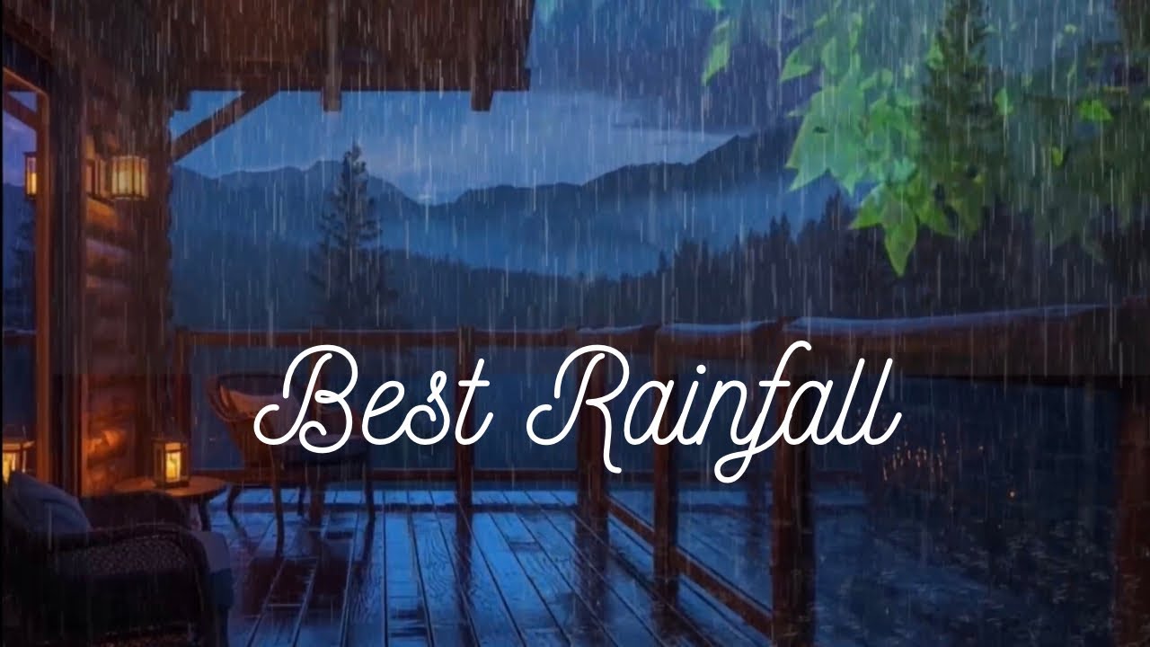 Best  Rainfall at The forest cabin Sleep  Deeply With Rain Sounds#3 @CozyStormRetreat 