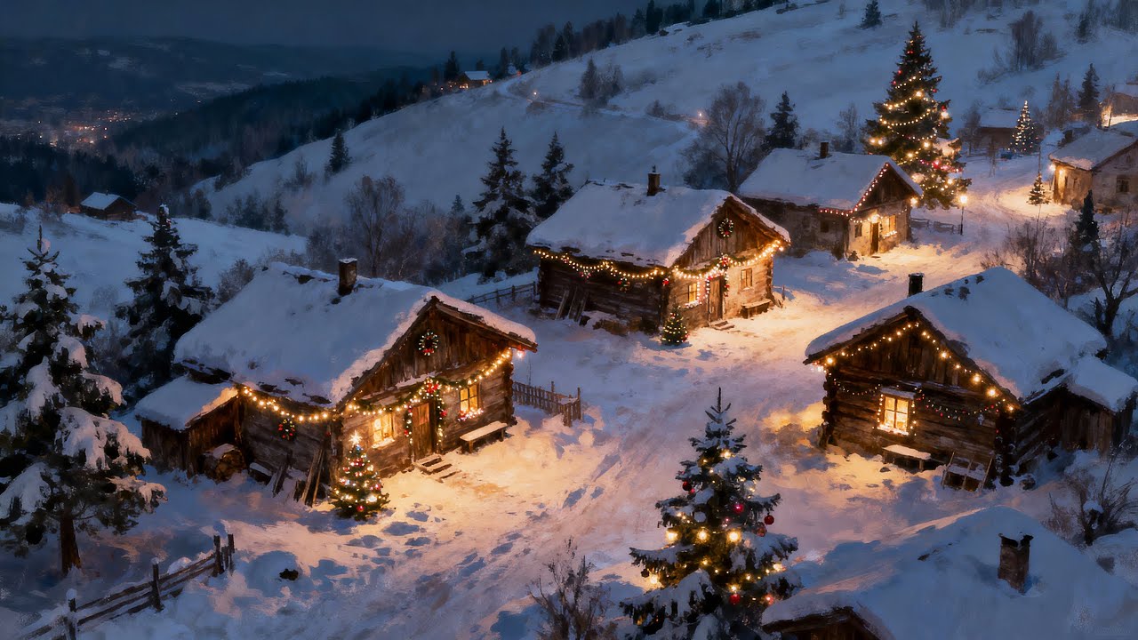 Magical Winter Village ❄️ Beautiful Piano & Strings | Reflective Winter Music