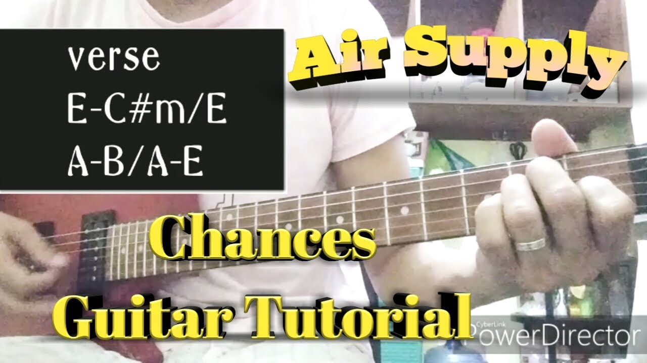 Air Supply - Chances ( Guitar Tutorial ) || how to play chances by Air Supply