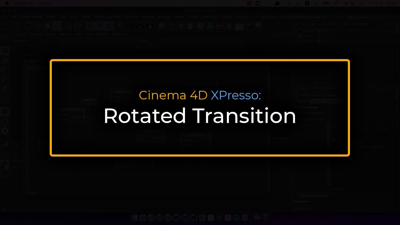 Cinema 4D XPresso: Rotated Transition