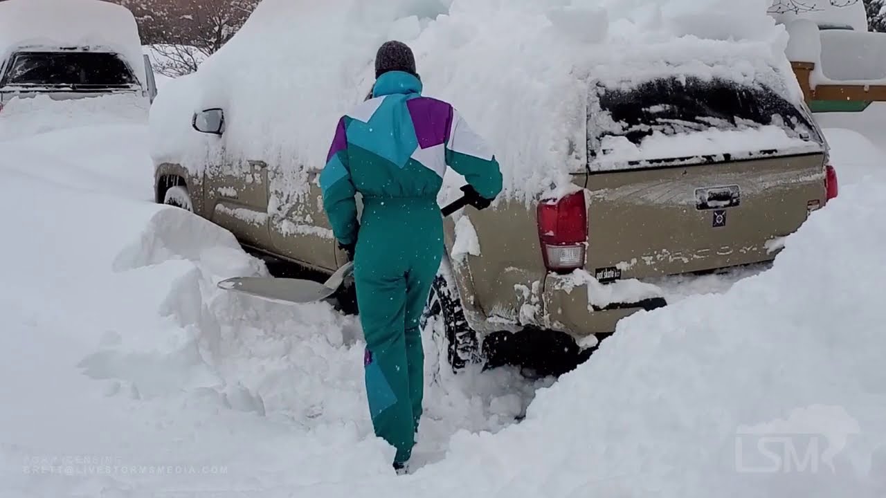 01-27-2021 Mount Shasta, CA - Digging Out During Major Winter Storm