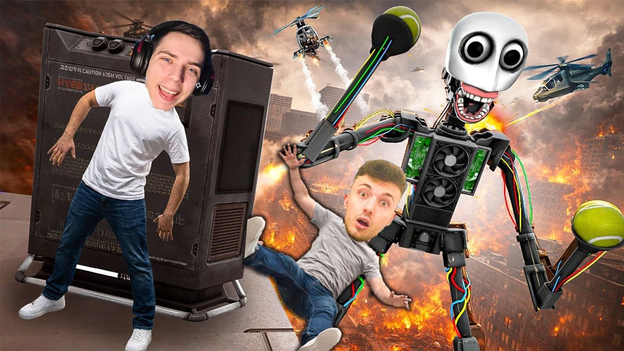 PROPRIUL NOSTRU ROBOT REAL E.L.B.E.R.R A INNEBUNIT! @JocuriHorrorSky SI DRACULASS VS ROBOTUL REAL!