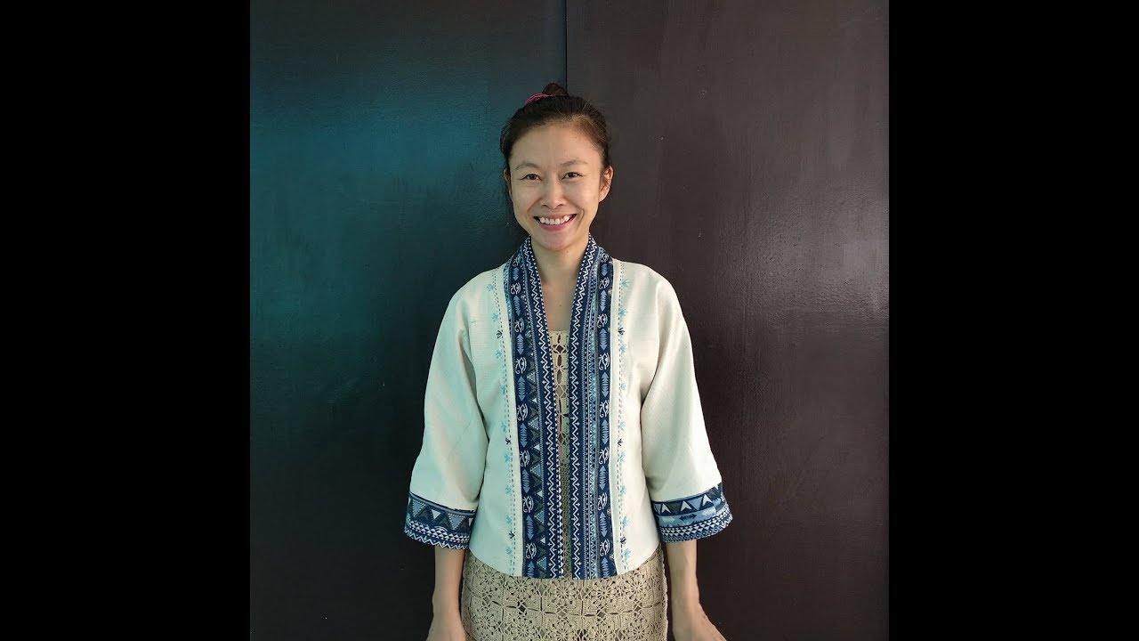 How to Make a Kimono Styled Cardigan With Embroidery on it.