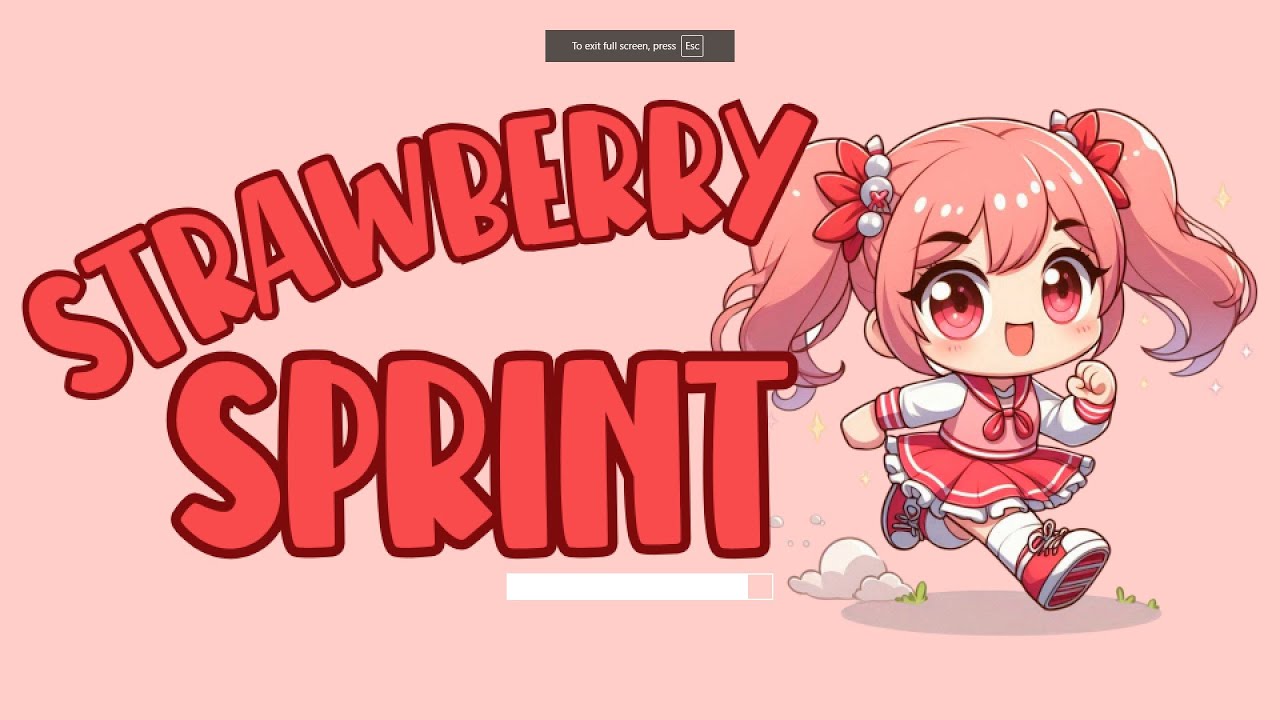 Strawberry Sprint - Browser Gameplay [1+ Min, 1080p60fps]