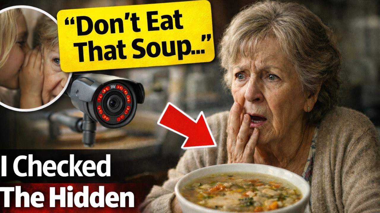 My Granddaughter Whispered “Grandma, Don’t Eat That Soup…” So I Checked The Hidden Camera and I…