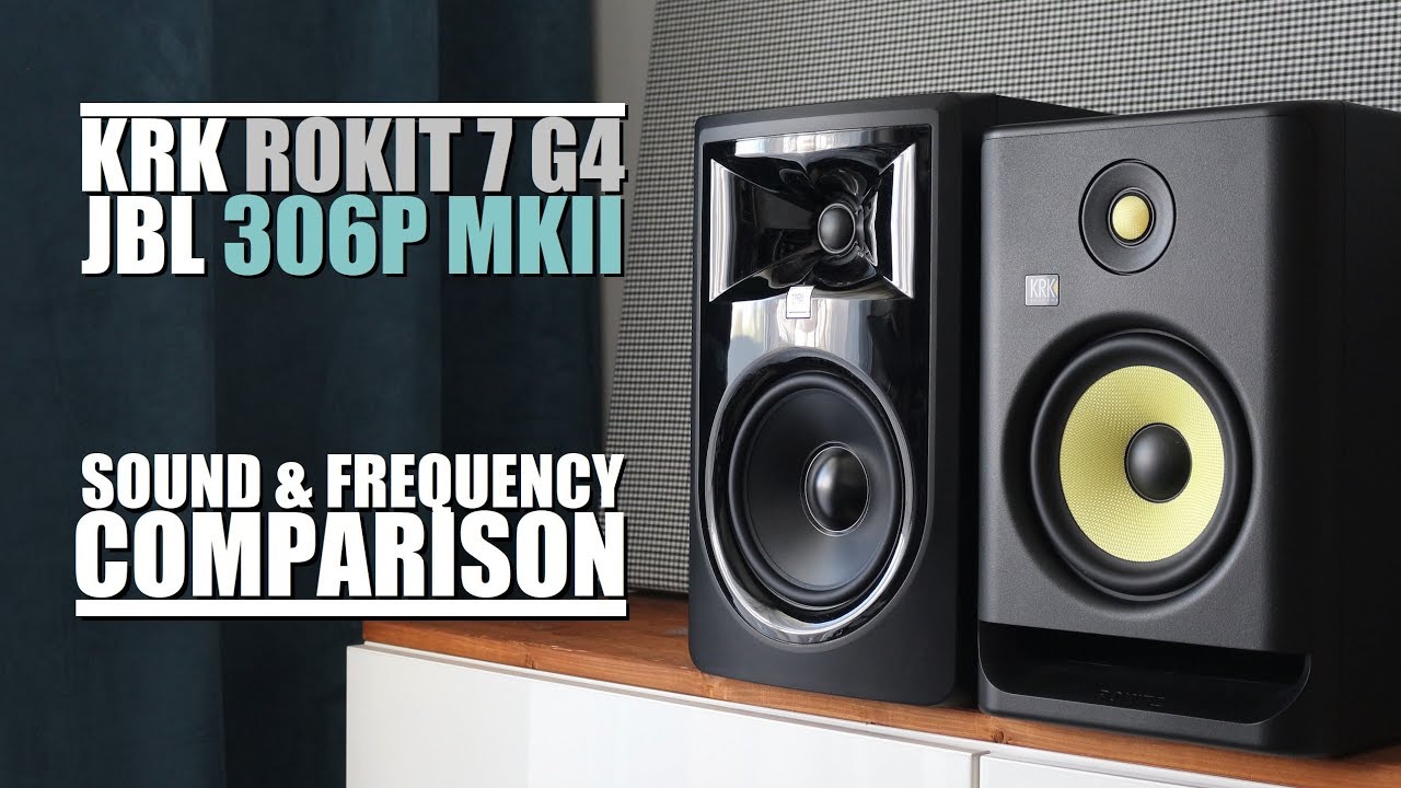KRK Rokit 7 RP7G4 против JBL 306P MKII || Сравнение звучания и частотной характеристики