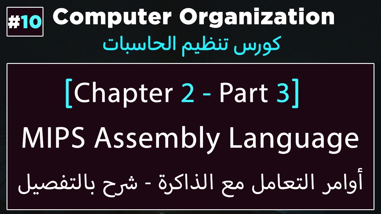 MIPS Assembly Language | Memory Organization | Load Word & Store Word