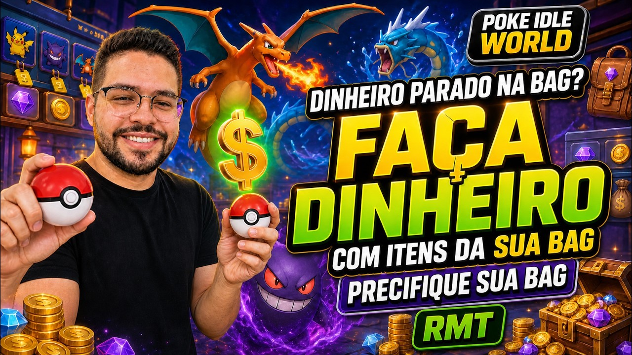 Poke Idle - YOU MIGHT BE LOSING MONEY! Price Items and POKEMON in your BAG and NEW META!