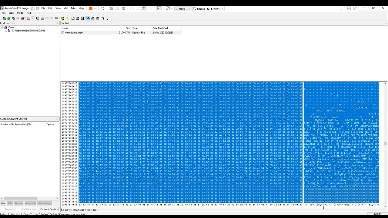 Анализ оперативной памяти в реальном времени Forensic для Windows 10 — FTK Imager — извлечение и ...