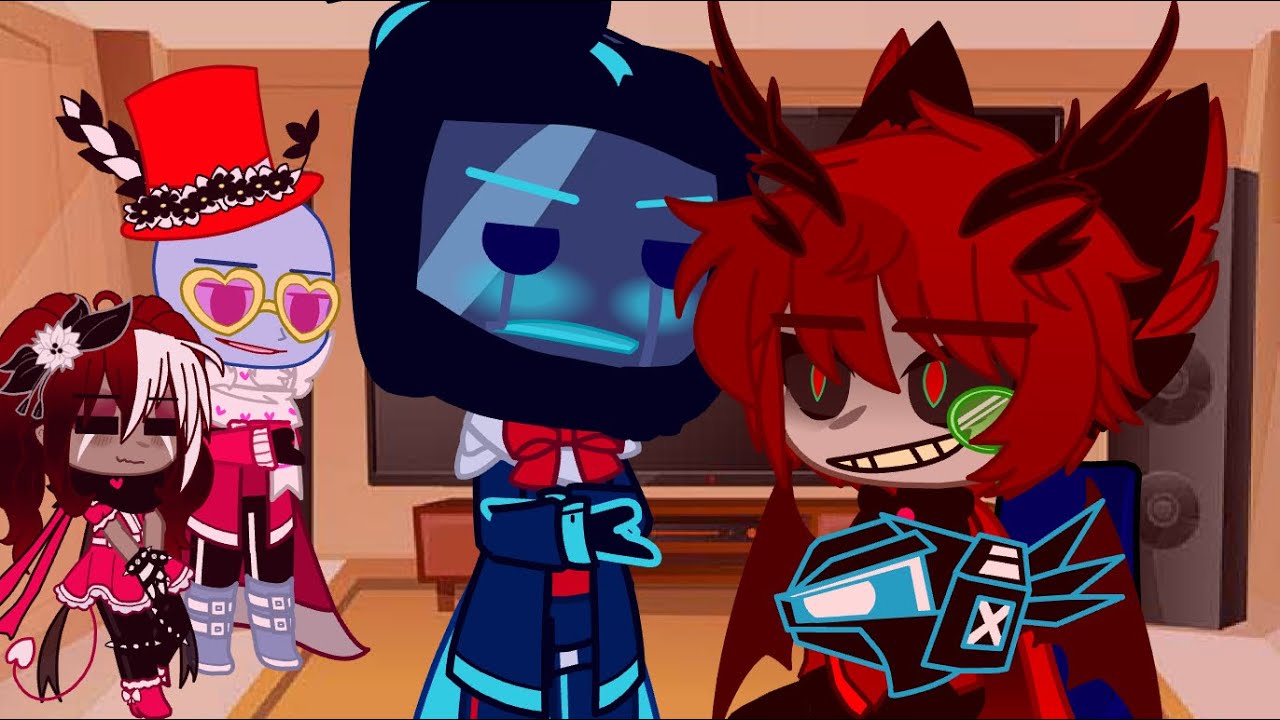 Alastor+The Vees react to “Smile Like You Mean It” AND “Gossip”