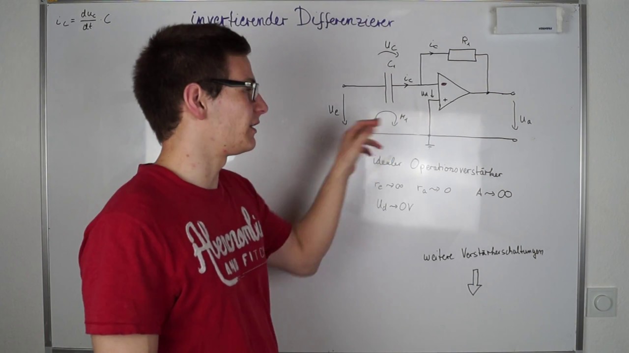 Invertierender Differenzierer / Inverting differentiator | Elektrotechnik