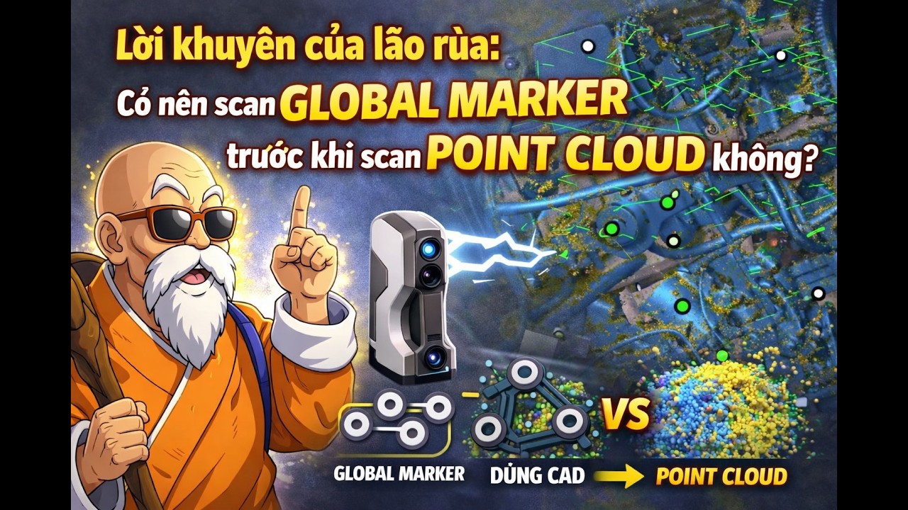 Có cần Scan Global marker trước khi scan 3D 1 mẫu nào đó không? #thietkenguoc