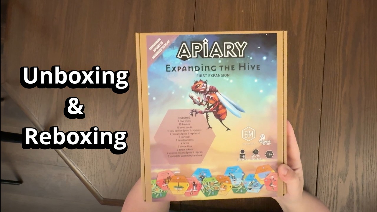 Apiary: Expanding the Hive - Board Game Expansion Unboxing and Reboxing - What's in the Box?