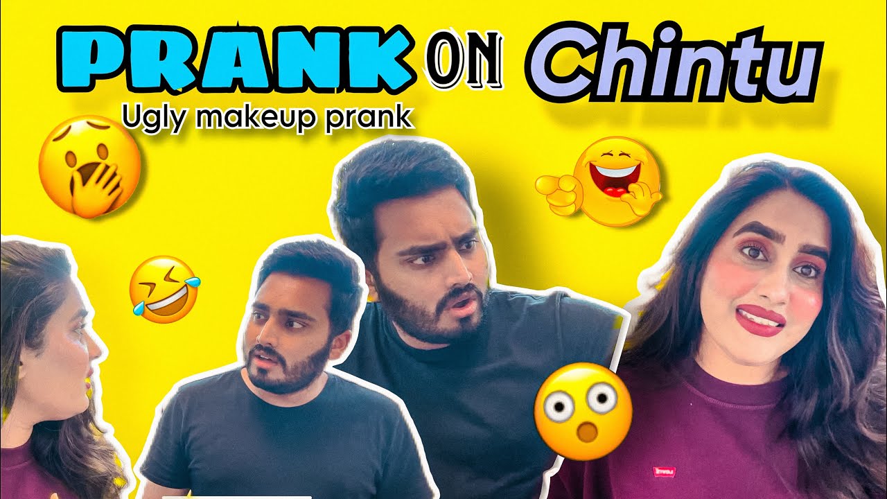 PRANK ON CHINTU 😱🤣 | UGLY MAKEUP 😱🤢 | FUNNY VLOG 🤣| NACH ❤️