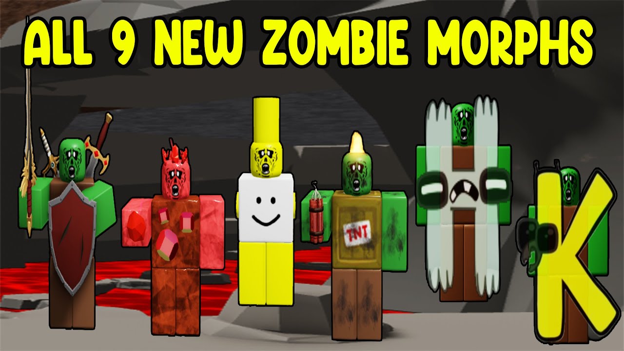 UPDATE - How To Find ALL 9 NEW ZOMBIE MORPHS in Find The Zombie Morphs