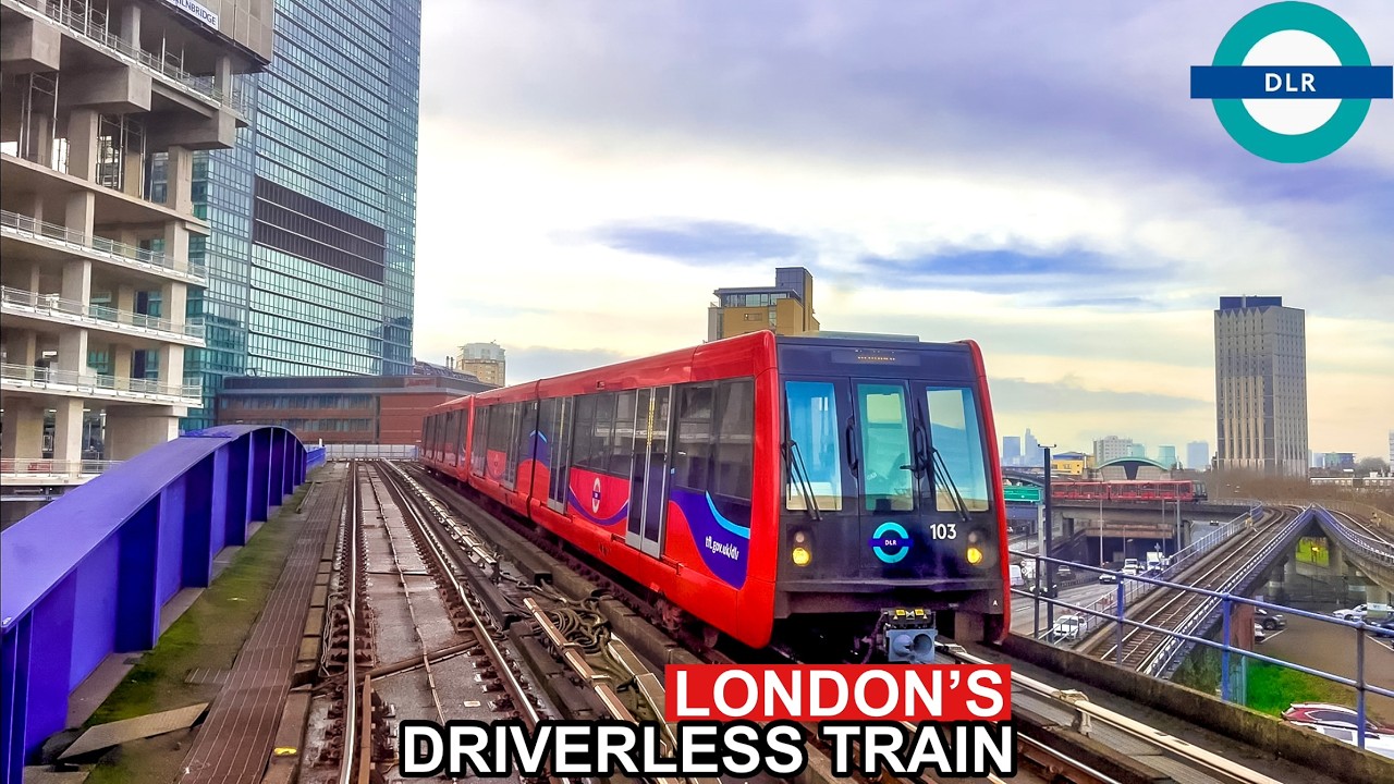 Riding London’s Driverless Train | Stratford to Canary Wharf | Docklands Light Railway (DLR)
