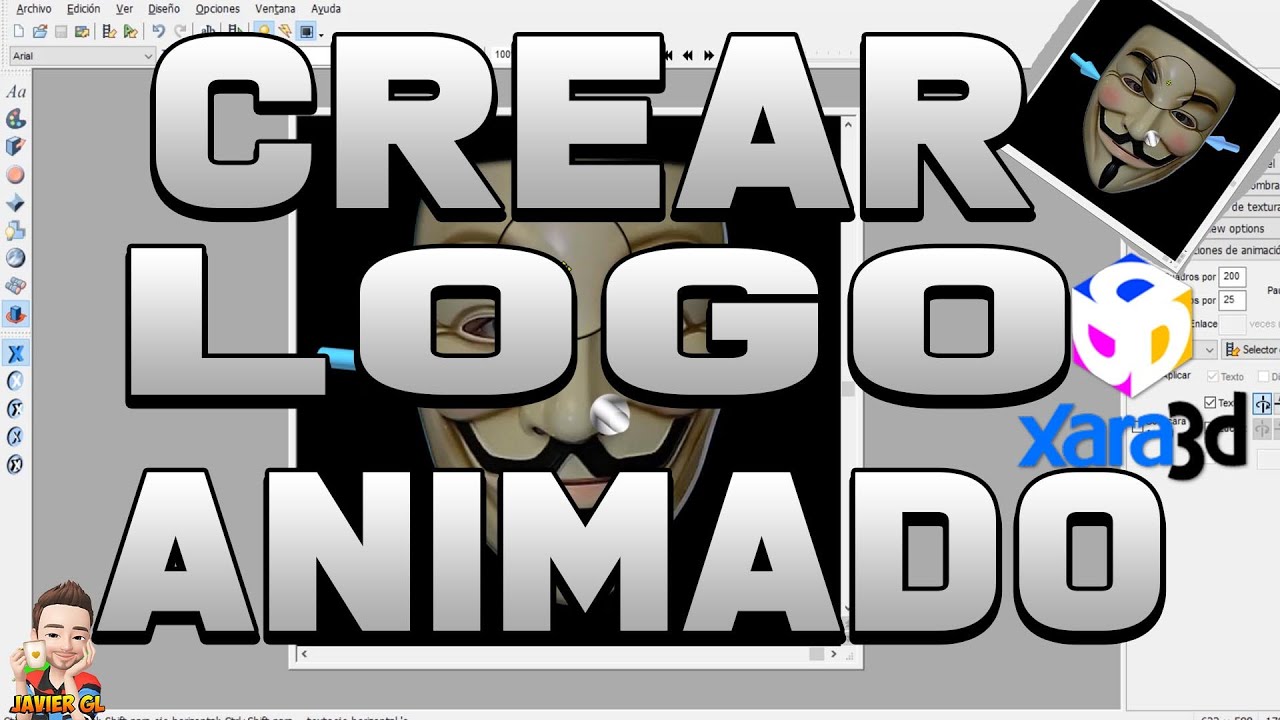 Crear LOGO ANIMADO con 💻 Xara 3D y Photoshop