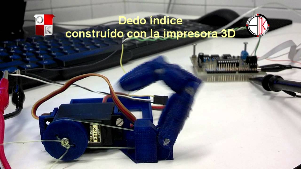 Taller de Electr&oacute;nica Otto Krause - Mano rob&oacute;tica: 1&ordf; etapa