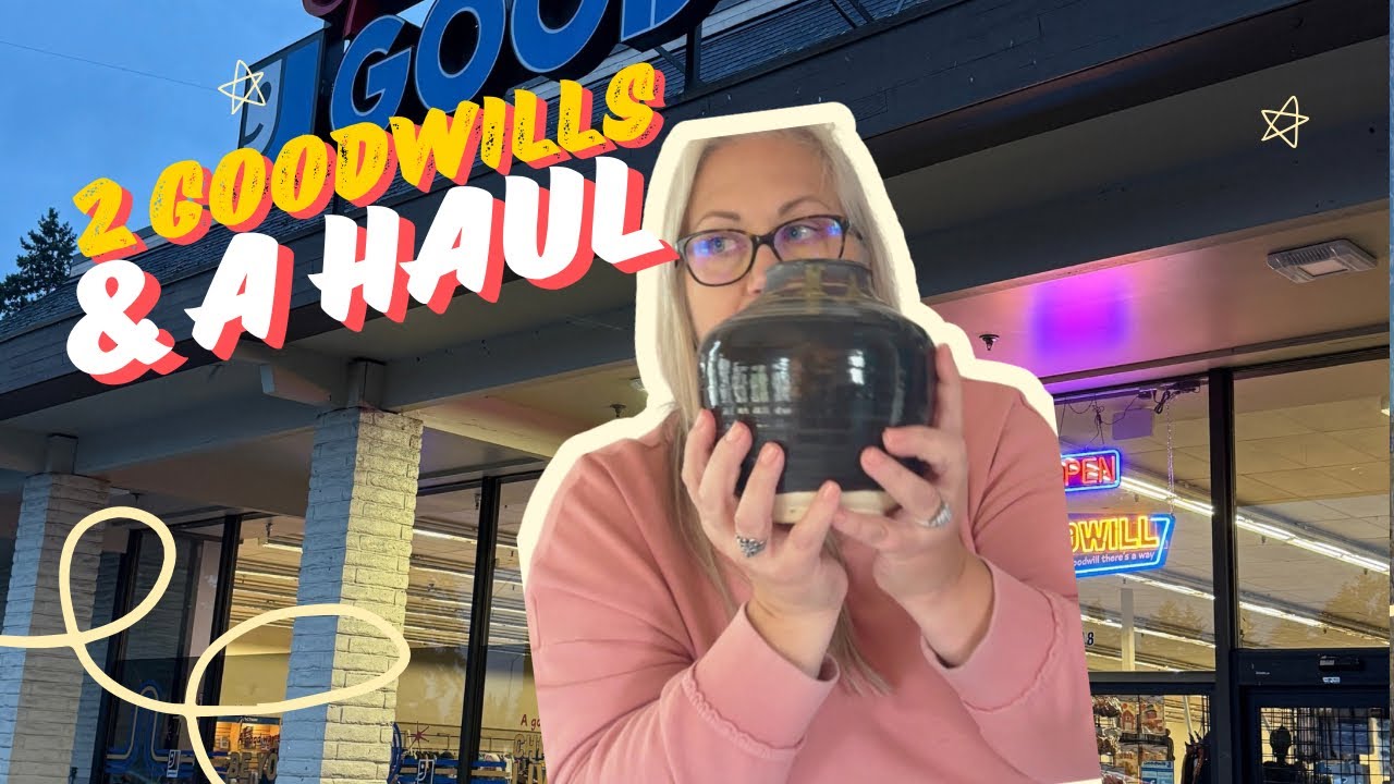 Last Minute GOODWILL THRIFTING | Thrift With Me for vintage, home decor treasures