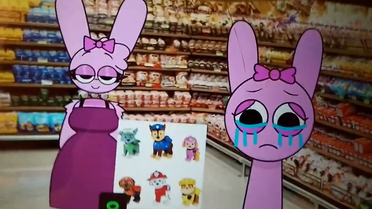 Sprunki E Seus Amigos Em: A Pinki Fez Birra No Shopping (Remake) 