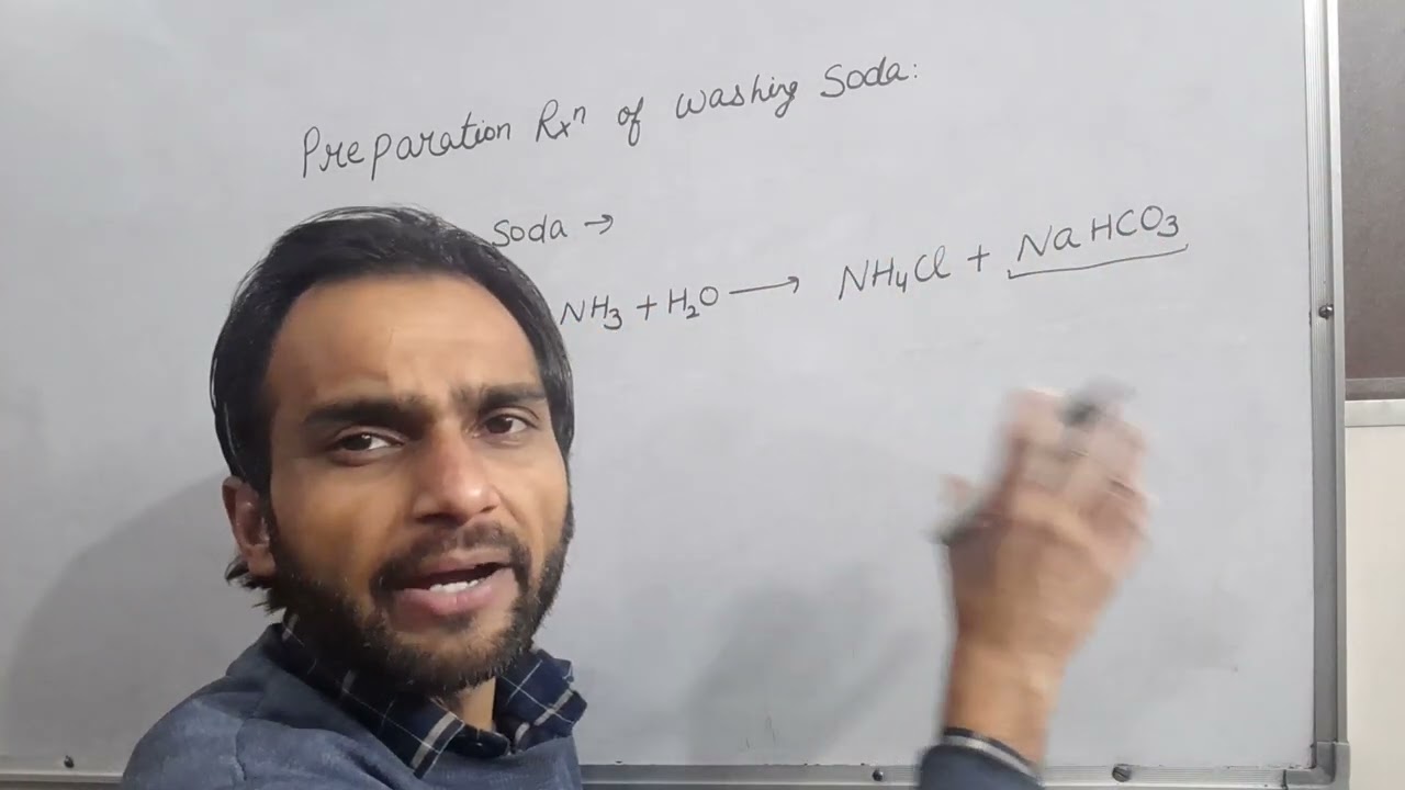 Class 10 Science Preparation reactions of washing soda