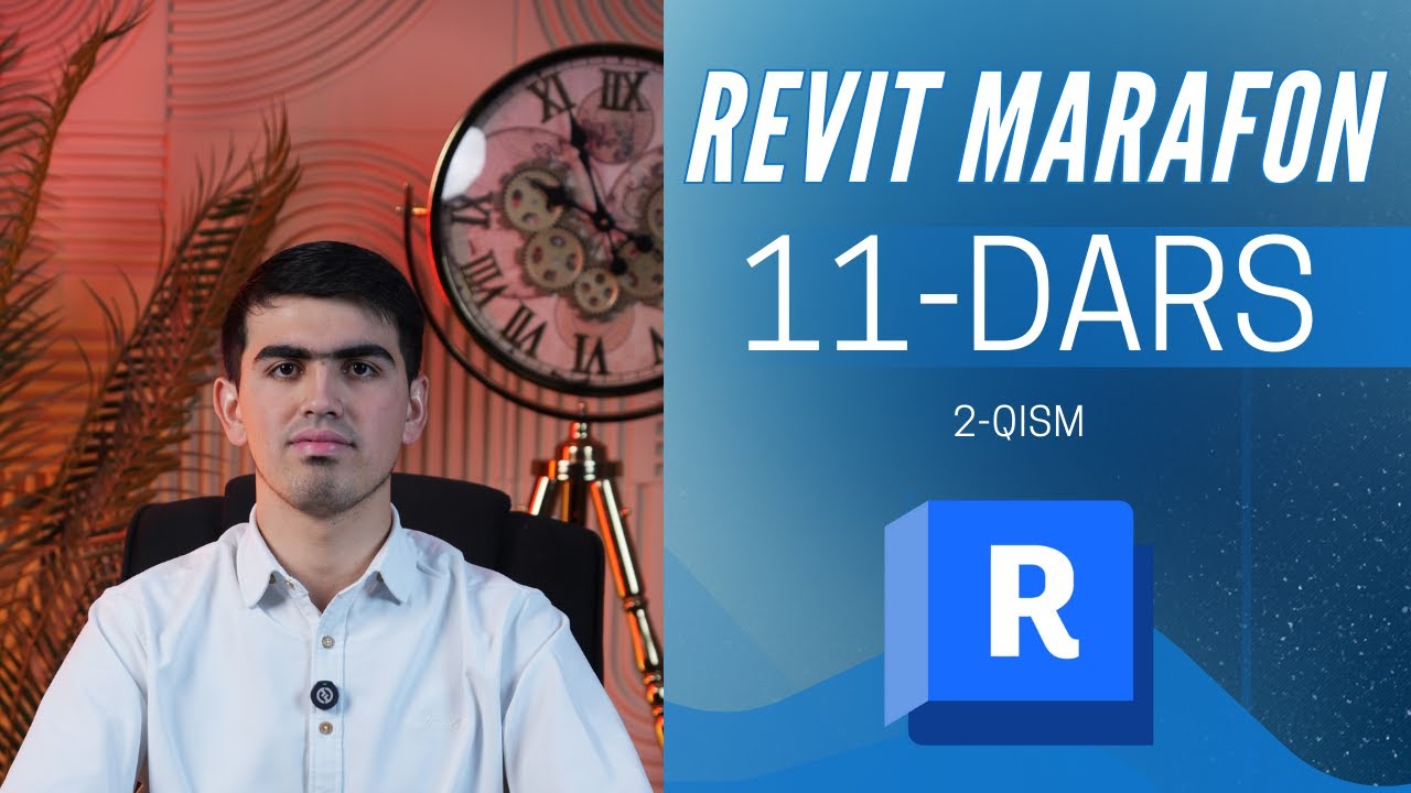 Revit Marafon 11-dars 2-qism(Polni sekundlar ichida chizish)