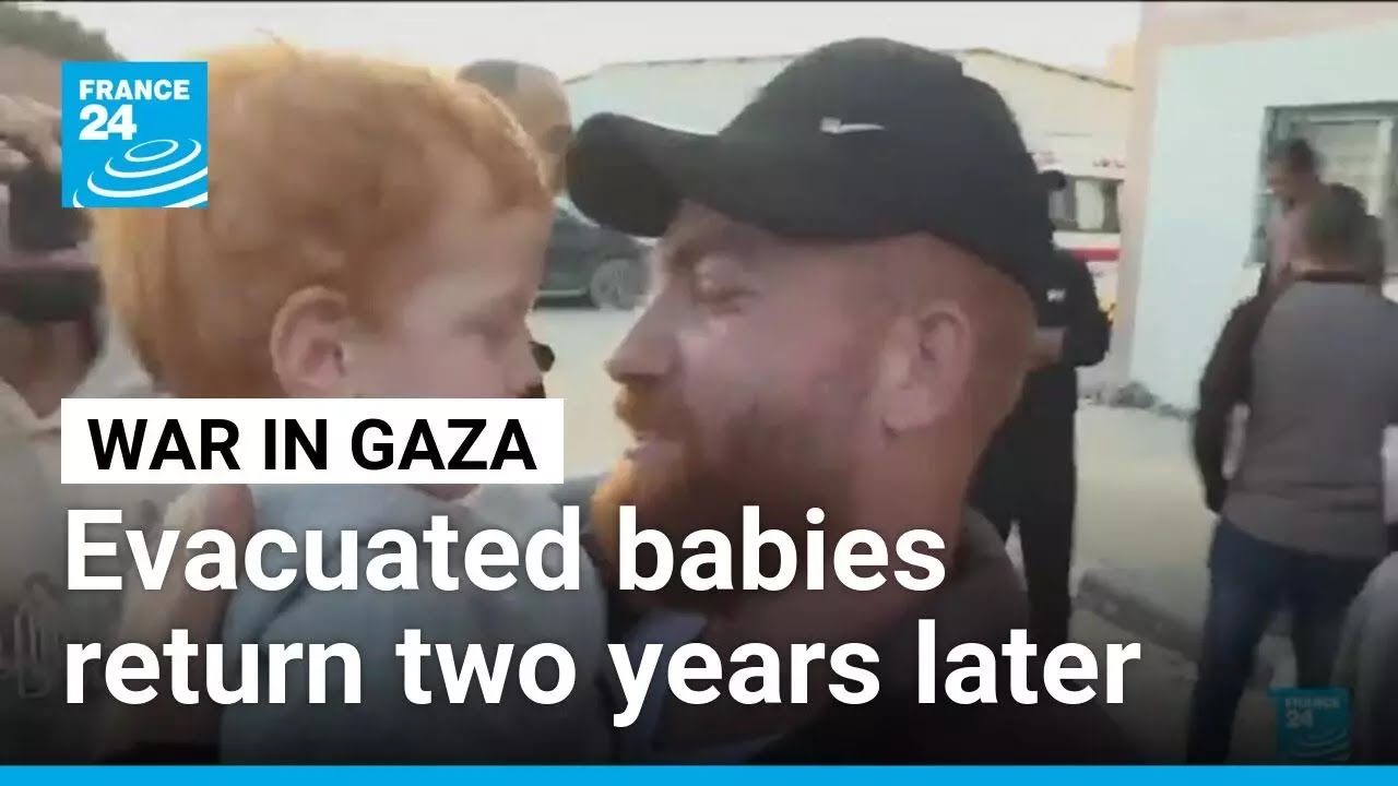 Gaza's evacuated premature babies return to devastated strip &bull; FRANCE 24 English