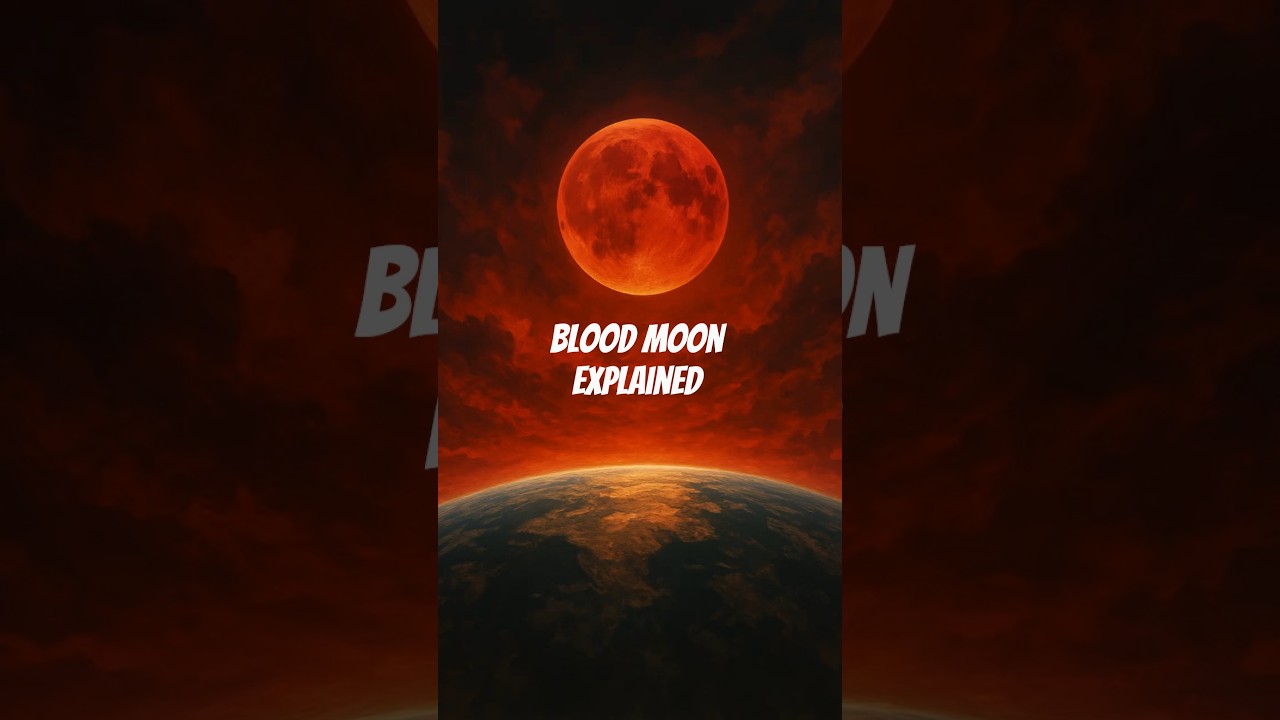 🌕🔴 Why the Moon Turns Red During a Total Lunar Eclipse | Blood Moon Explained
