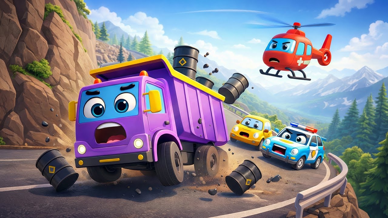 OH NO! Oil Truck Losing Control on the Mountain Road! 🚨 | City Emergency Vehicle Stories