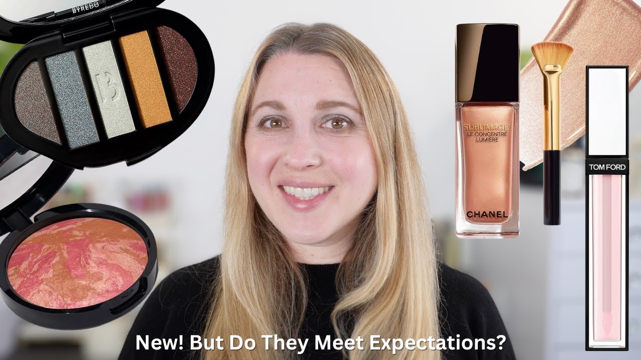 BYREDO Self Illusion, CHANEL Sublimage Lumiere, TOM FORD Rose Lip Oil Tint, LAURA GELLER Rose Bronze
