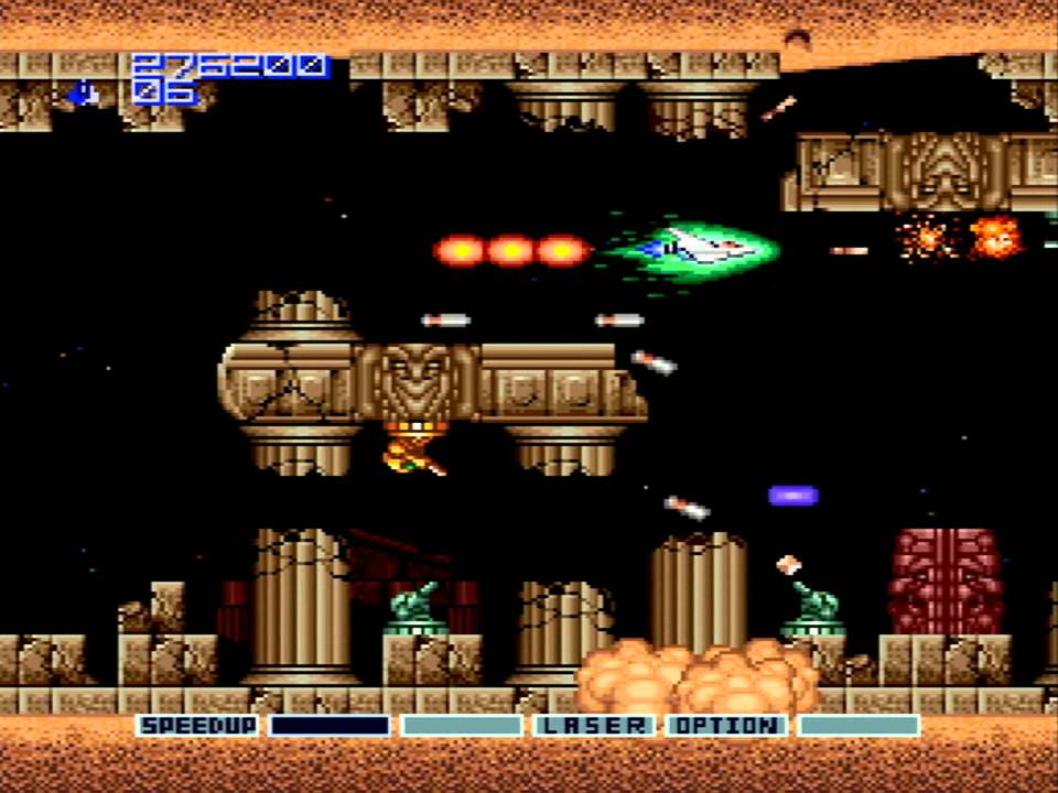 Gradius II PCE-CDROM - Full Run on Professional