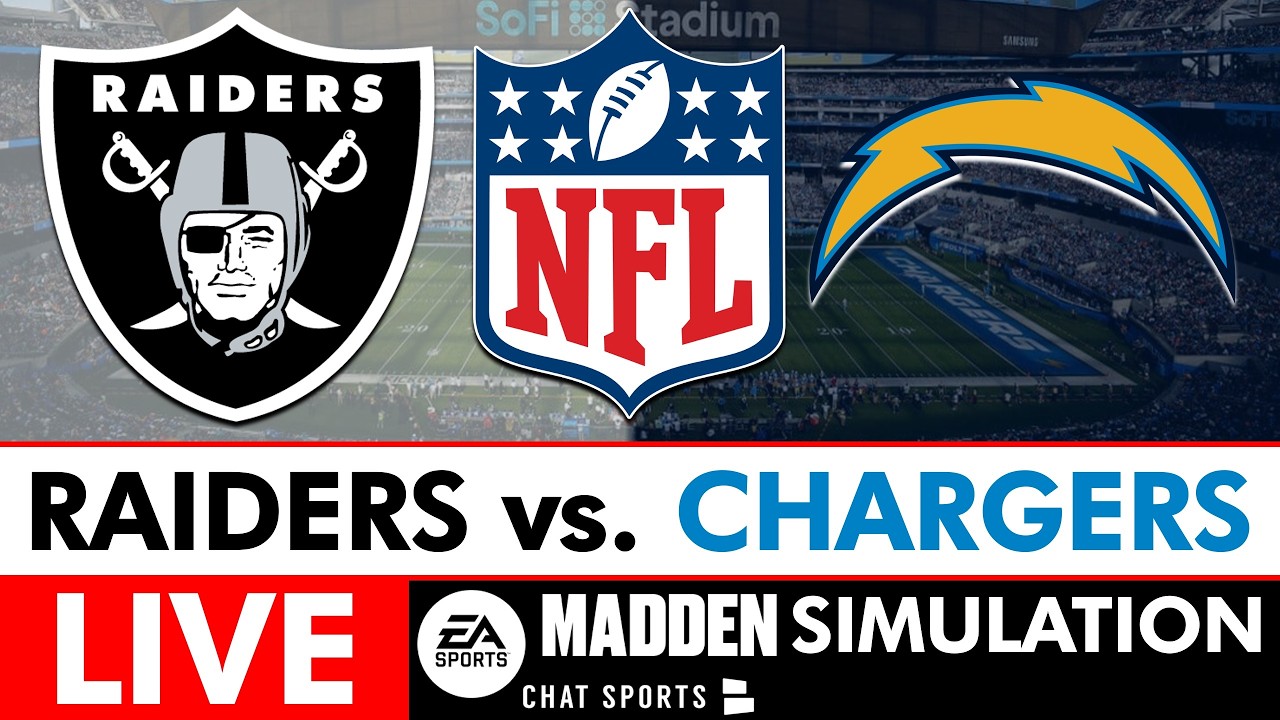 Raiders vs. Chargers LIVE Madden Simulation 2026 | NFL Week 2