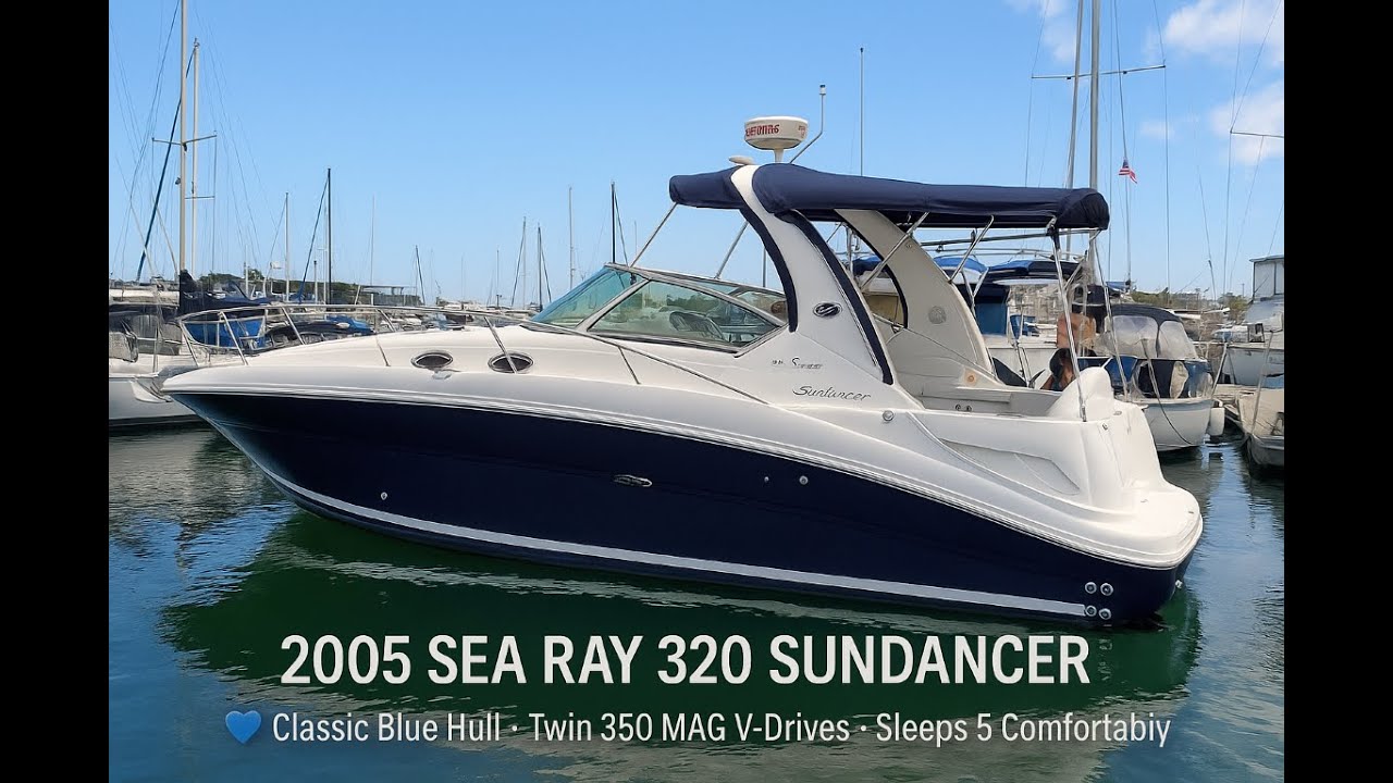 2005 Sea Ray 320 Sundancer – Classic Blue Hull Family Cruiser I South Mountain Yachts (949) 842-2344