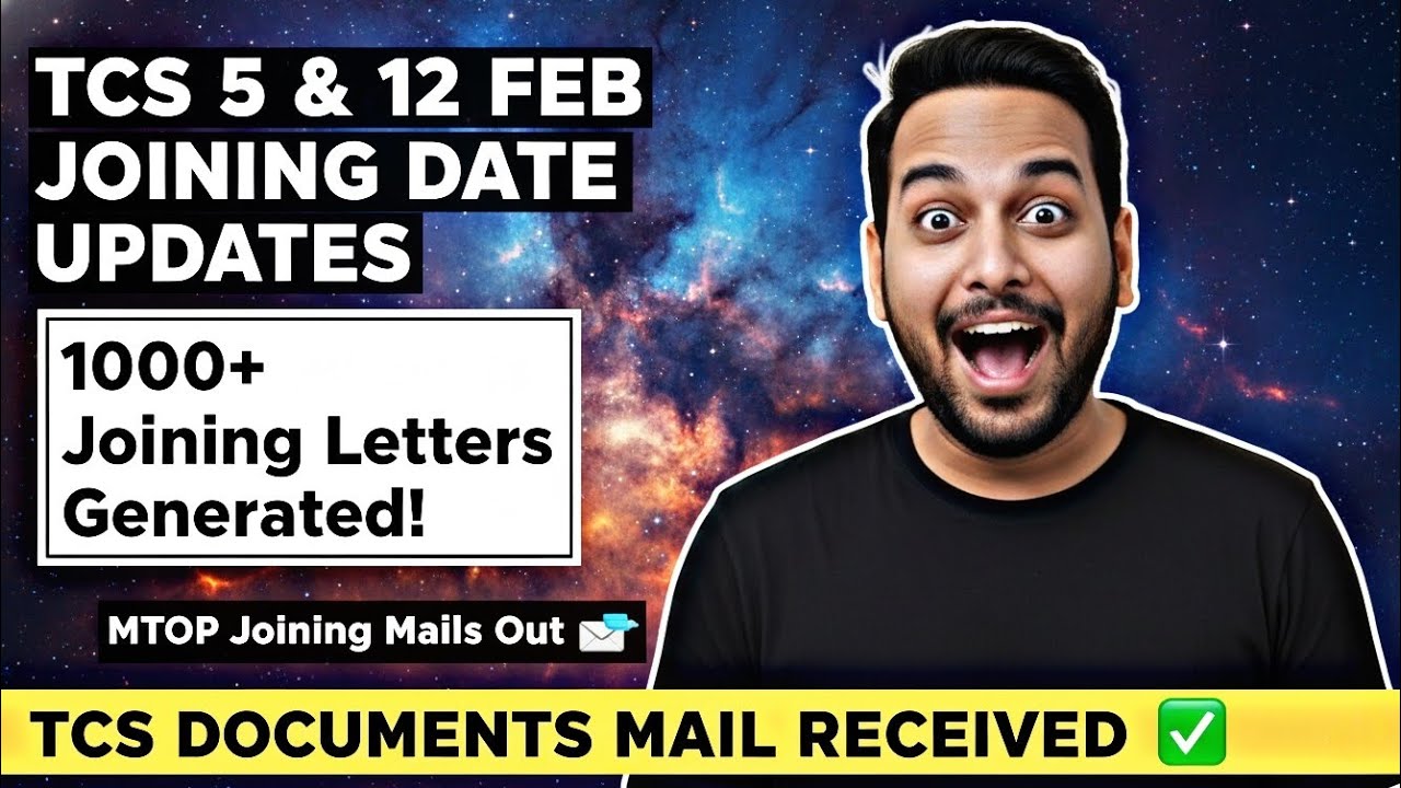 TCS 5 & 12 FEB Joining Date Out | 1000+ Letters Generated | MTOP Updates | Ninja,Digital,Prime,Smart