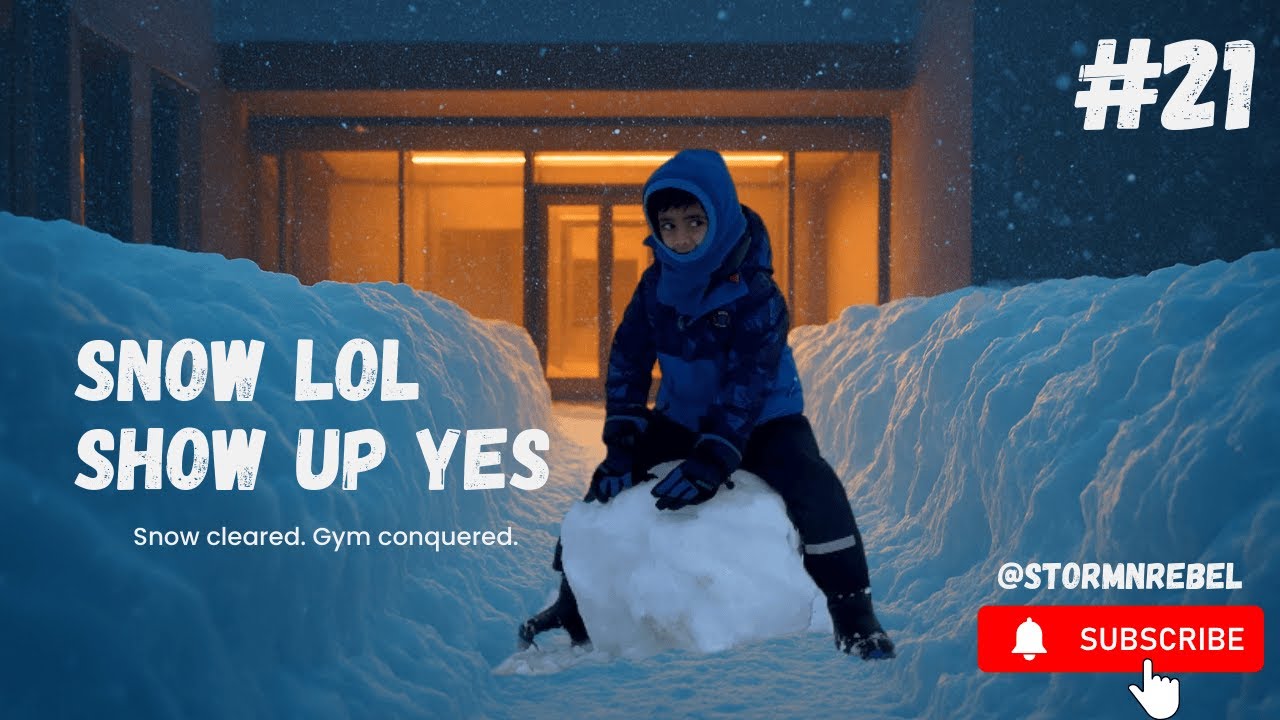 Day 21 | Snow Cleaning Ne Thaka Diya ❄️ Phir Gym Bhi Gaya 💪😳