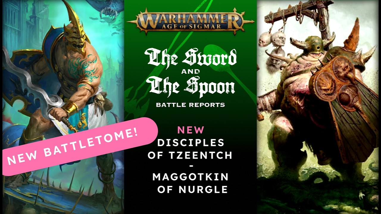 NEW Disciples of Tzeentch v Maggotkin of Nurgle #games #ageofsigmar #newaos #ageofsigmar #adwip