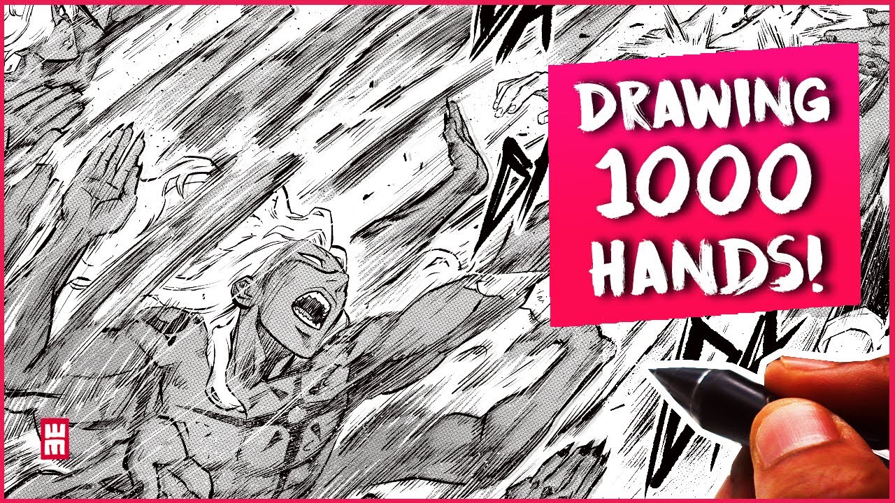 I Tried Drawing 1000 HANDS!! (Shonen Attack)