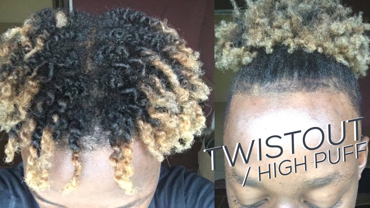 4C NATURAL HAIR TWISTOUT & HIGH PUFF | TUTORIAL