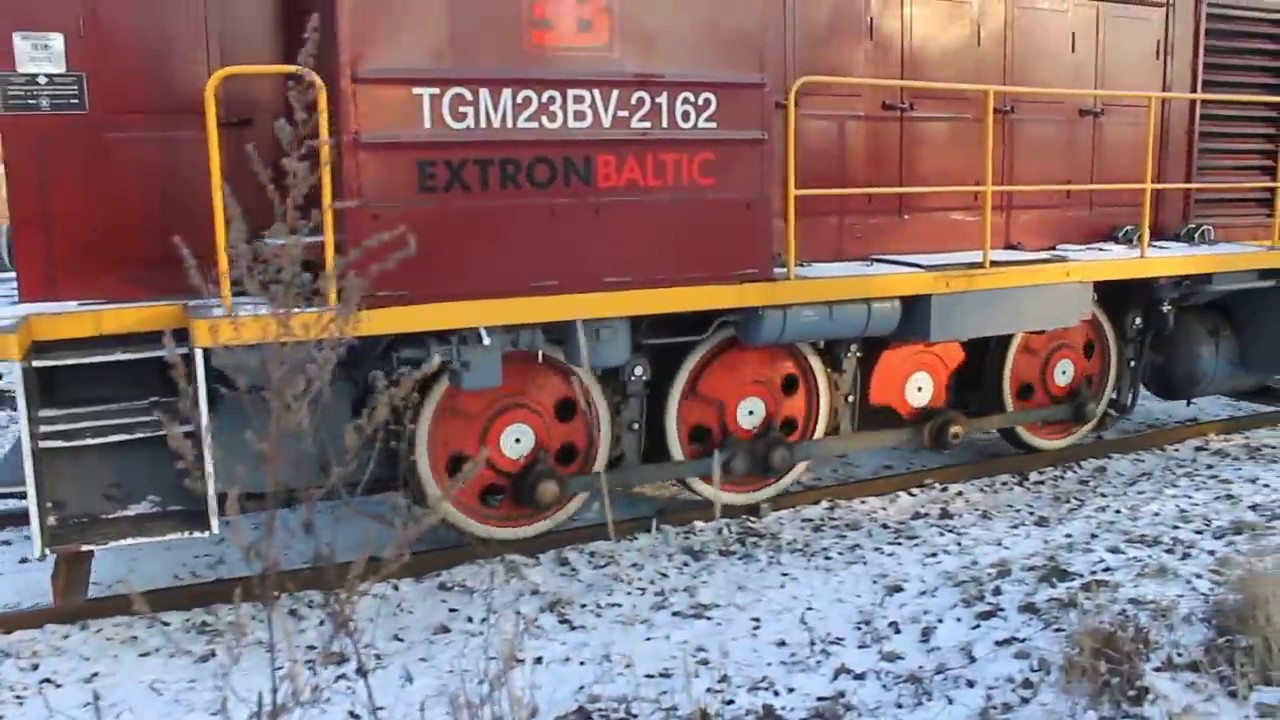 Пробуксовка ТГМ23БВ-2162 (Iļģuciems)