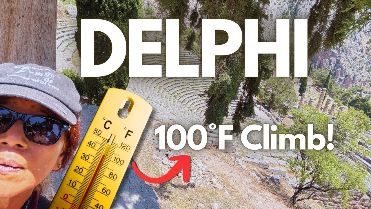 Успею ли я? 100°F Поднимитесь на Дельфийский храм Аполлона!