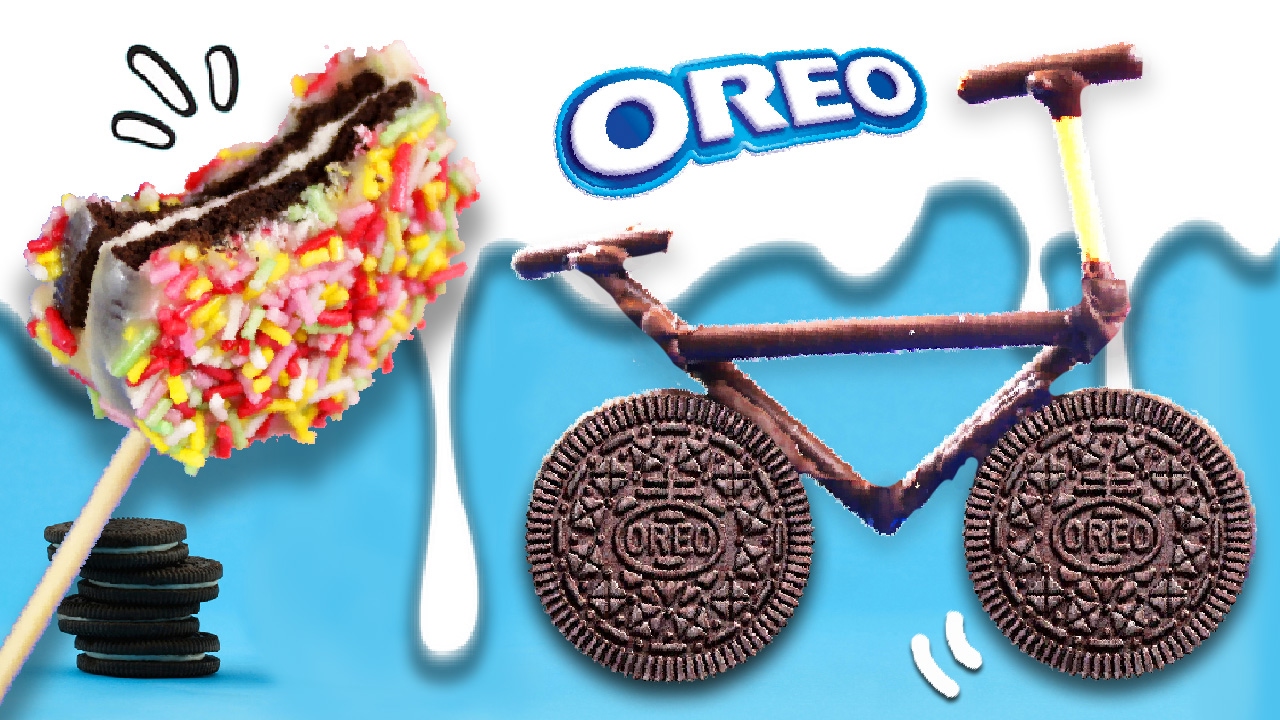 ¡Haz una BICICLETA de OREO! * 4 RECETAS fáciles y divertidas para hacer con galletas OREO
